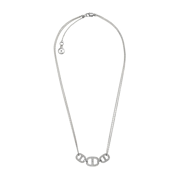 🎁 MICHAEL KORS Silver-Tone and Pave Necklace - Picture 1 of 3